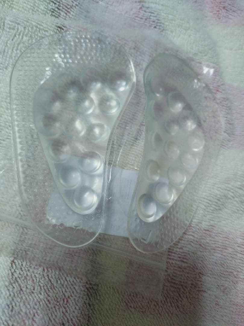 足用アーチサポーター 透明 クリア 男女兼用 柔らかい 土踏まず