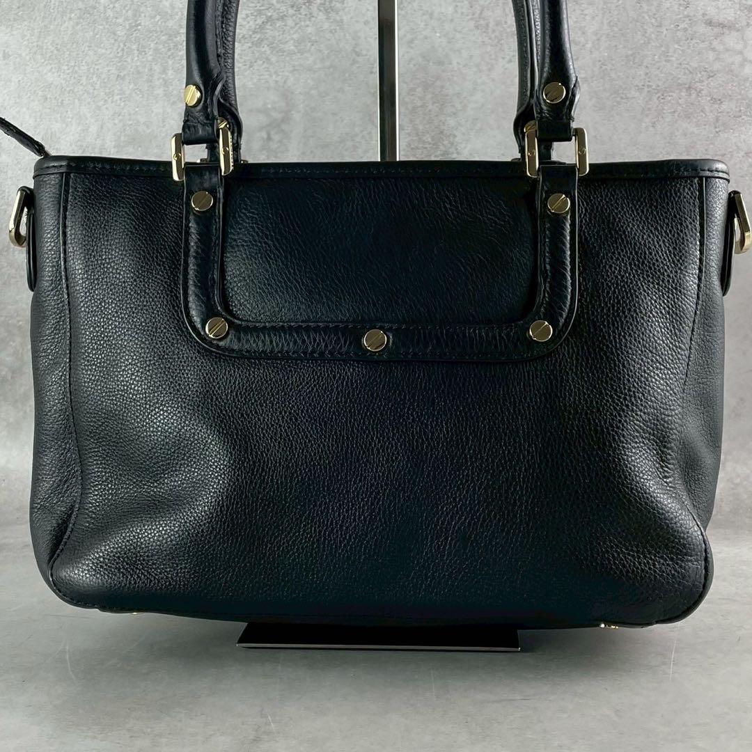 ✨美品✨トリーバーチ　アマンダ ミニサッチェル　2way メダリオン　レザー　黒