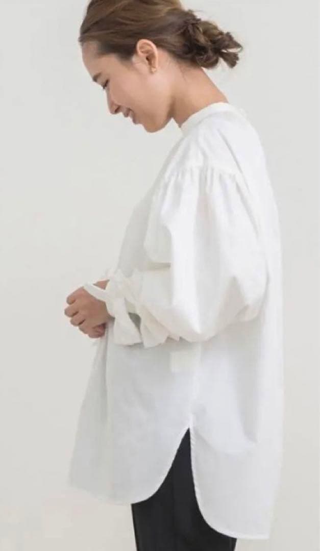 yori リボンカフスブラウス