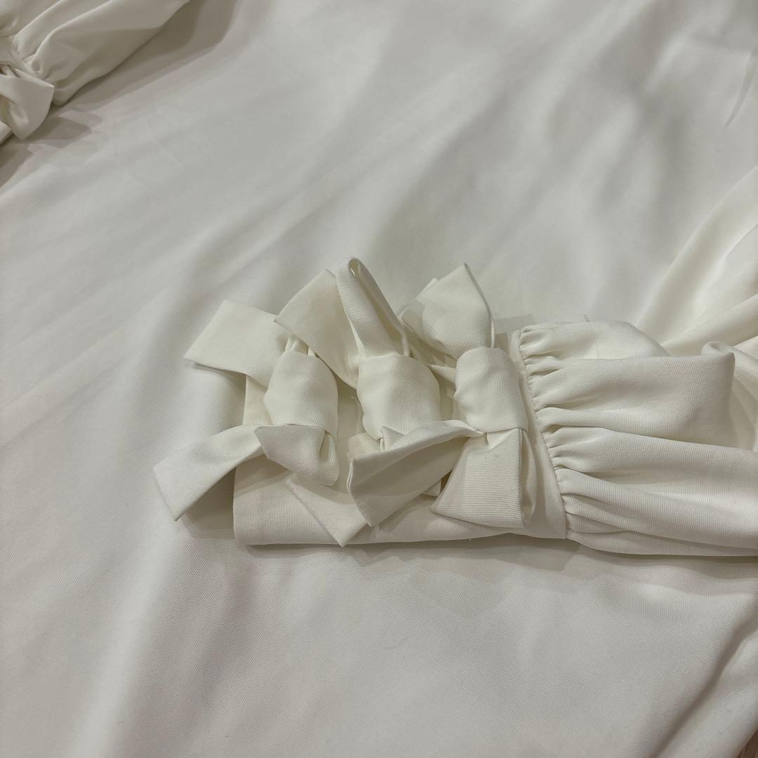 yori リボンカフスブラウス