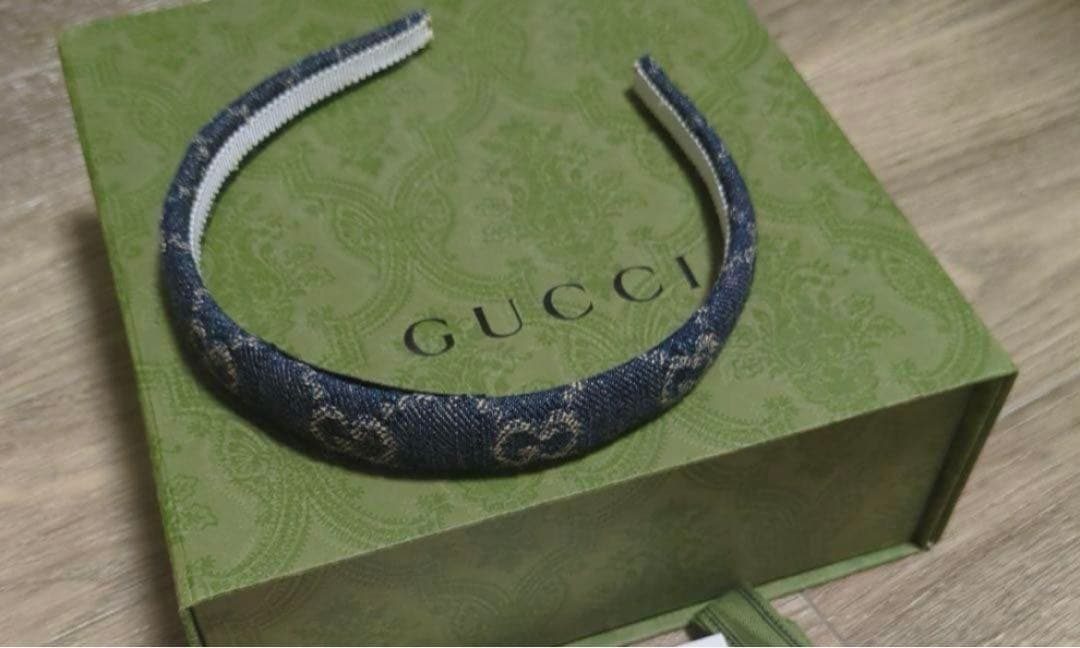 GUCCI カチューシャ ブラックデニム 新品未使用