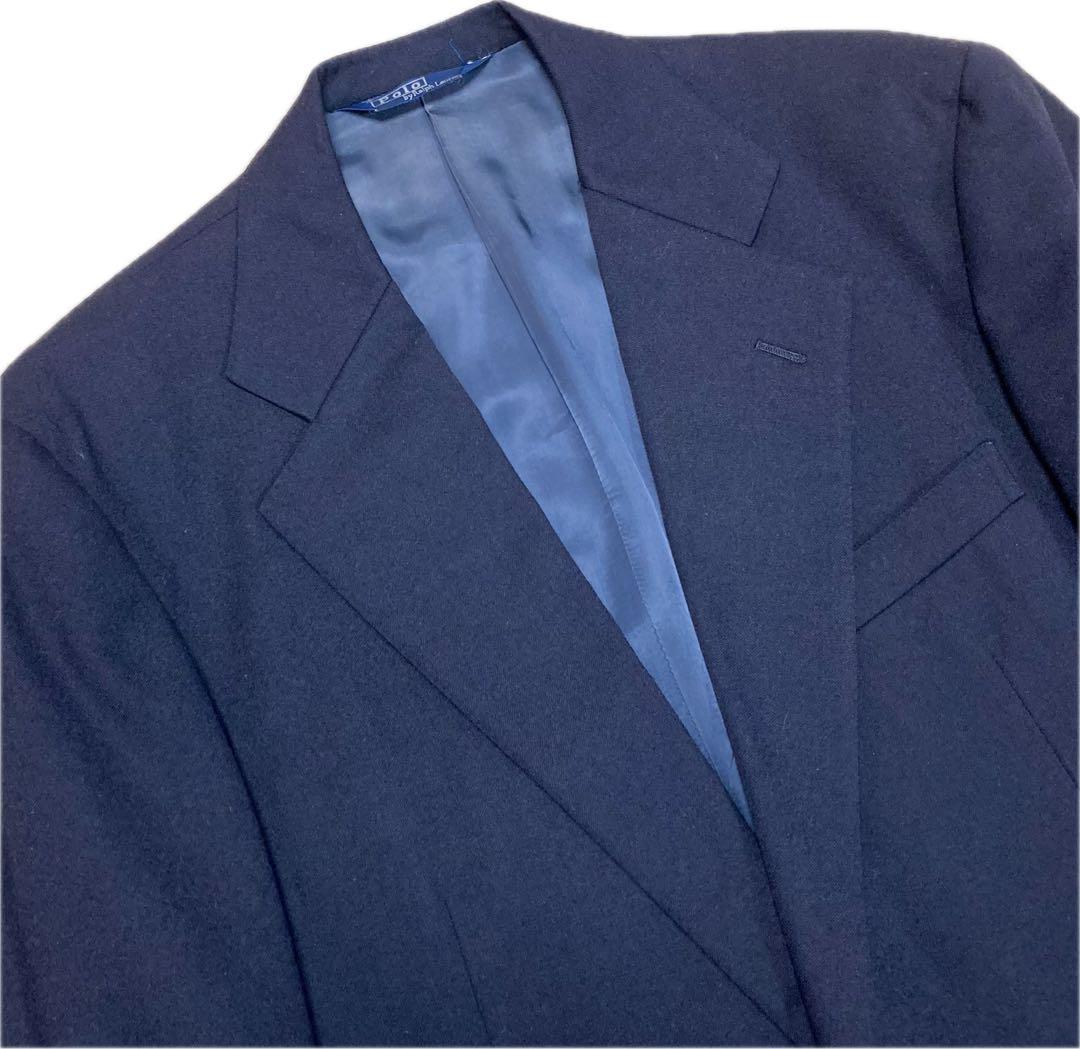 チョコレート★ポロラルフローレン♂ウールサージ金ボタンブレザージャケット