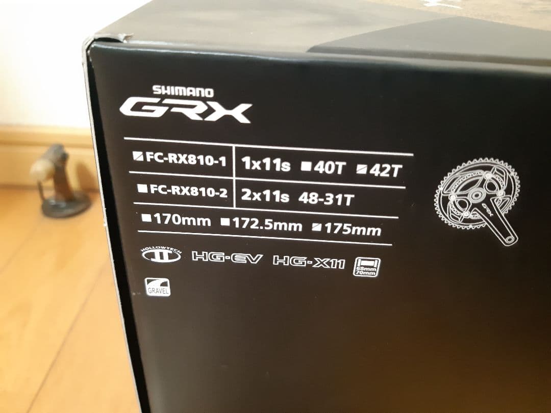 シマノ FC-RX810-1 42t 175mm GRXクランクセット
