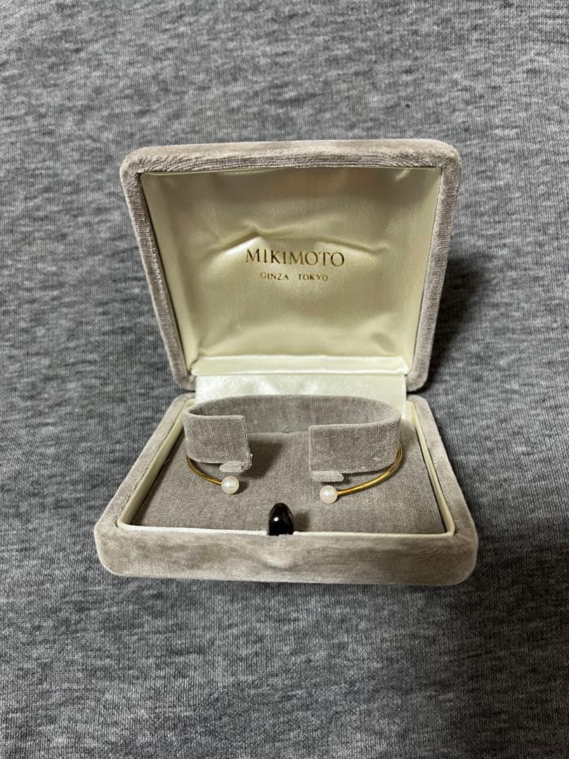 MIKIMOTO K18 ゴールド パール バングルブレスレット