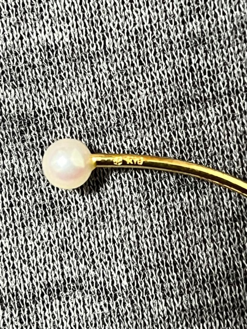 MIKIMOTO K18 ゴールド パール バングルブレスレット