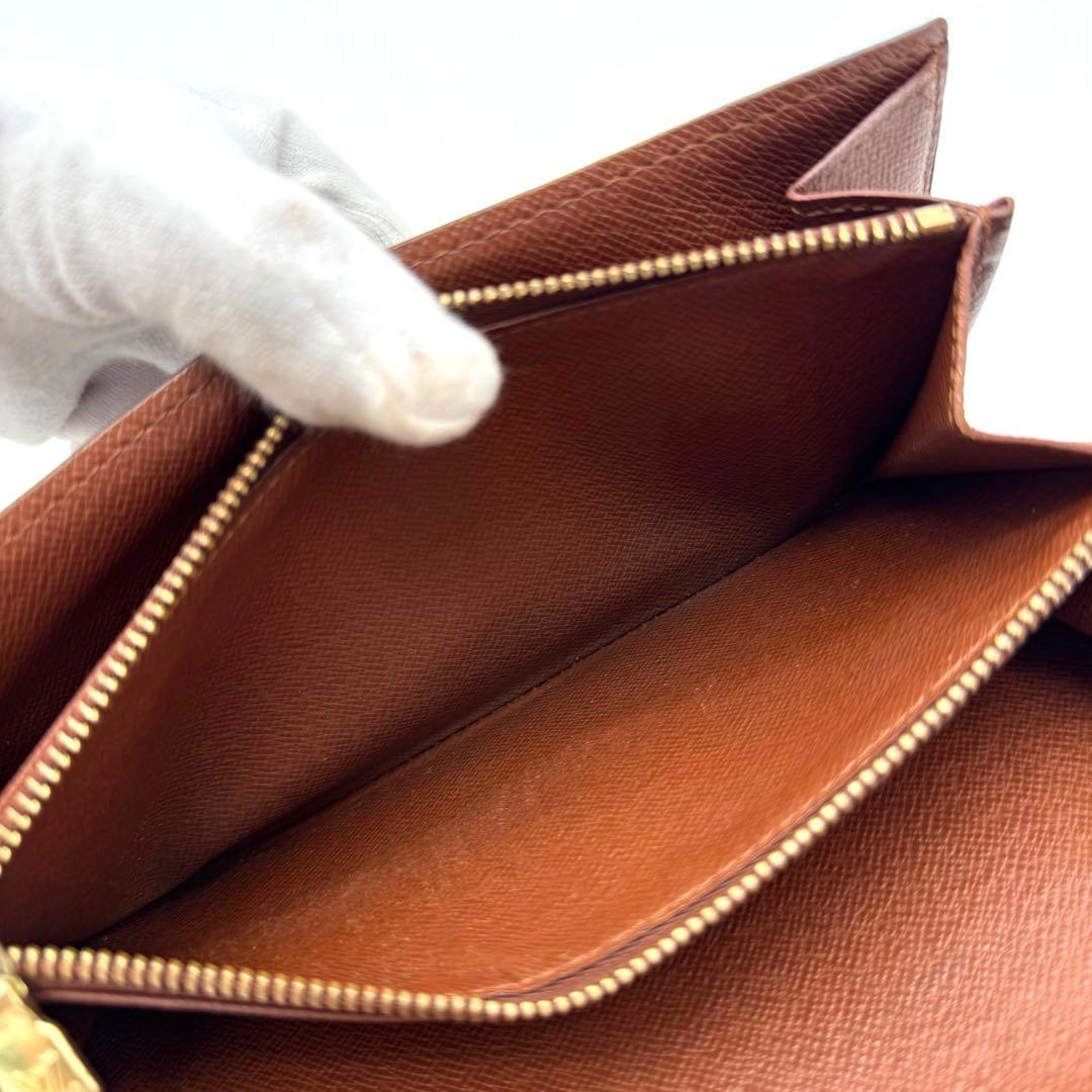 【美品】ルイヴィトン　モノグラム　ポシェット・ポルトモネ・クレディ　長財布