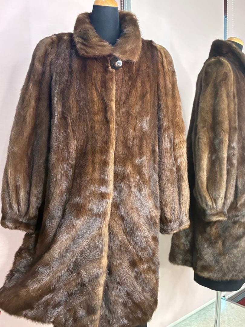 grace ❣️デミパフ　ミンク　デザイン　コート《貂皮　毛皮　大衣》