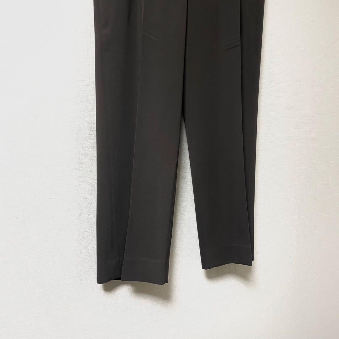 美品 23AW オーラリー スラックス ブラウン ウールライトマックスギャバジン