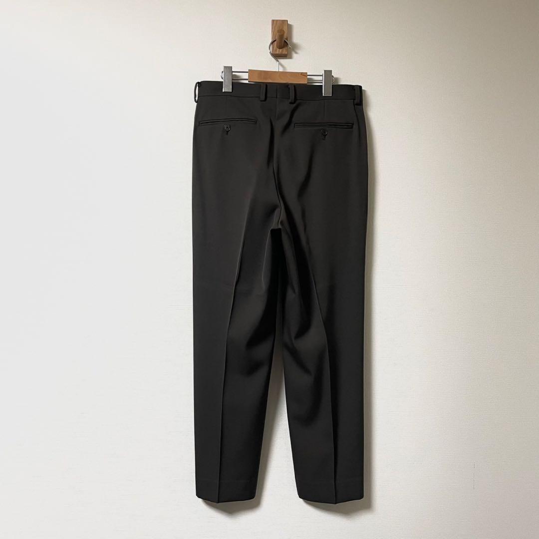 美品 23AW オーラリー スラックス ブラウン ウールライトマックスギャバジン