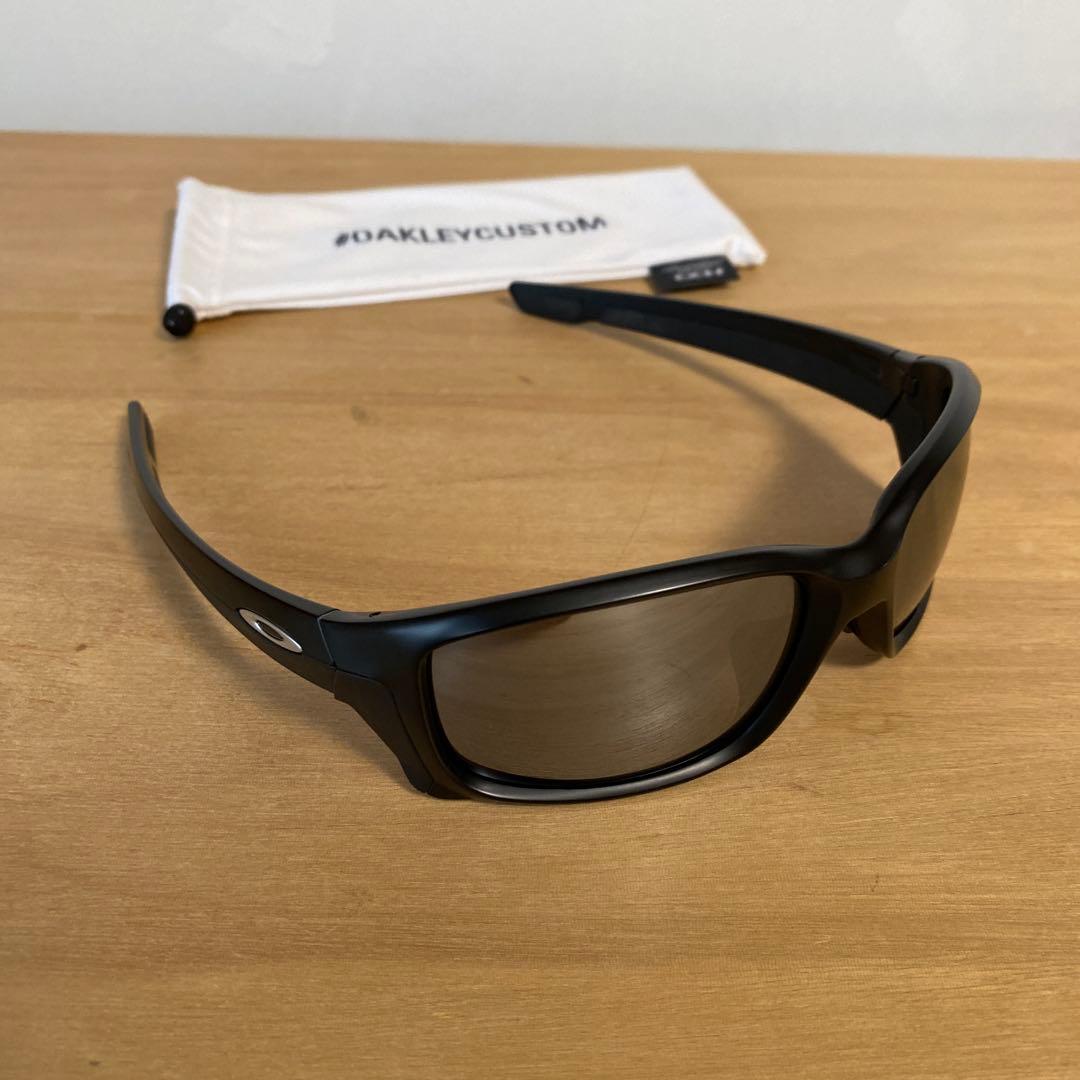 Oakley オークリー　ストレートリンク　ブラック偏光ミラーUSA製サングラス