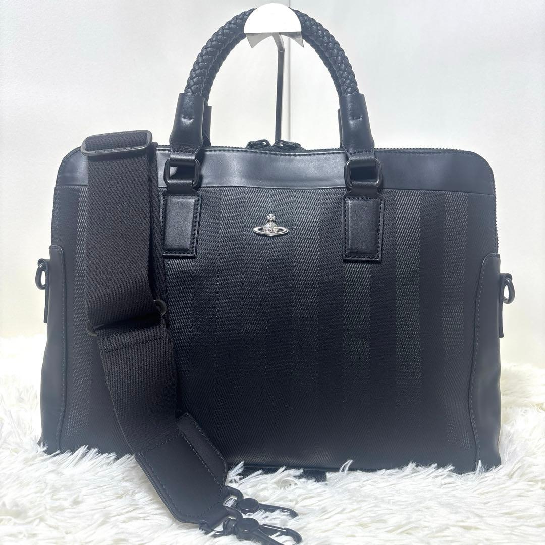 [美品] Vivienne Westwood ビジネスバッグ 2way 黒