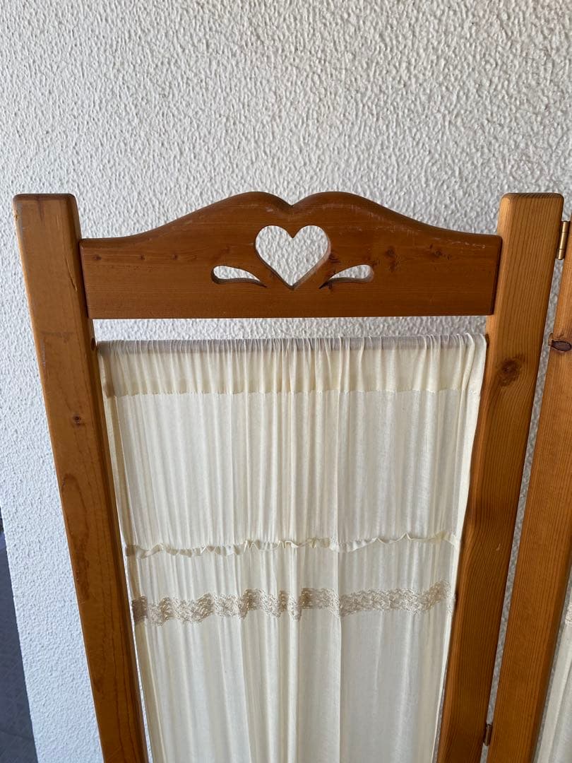 カントリー家具 2連パーテーション 間仕切り カントリー雑貨 インテリア 目隠し