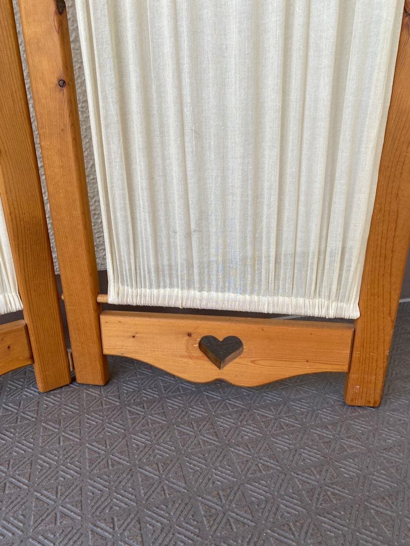 カントリー家具 2連パーテーション 間仕切り カントリー雑貨 インテリア 目隠し