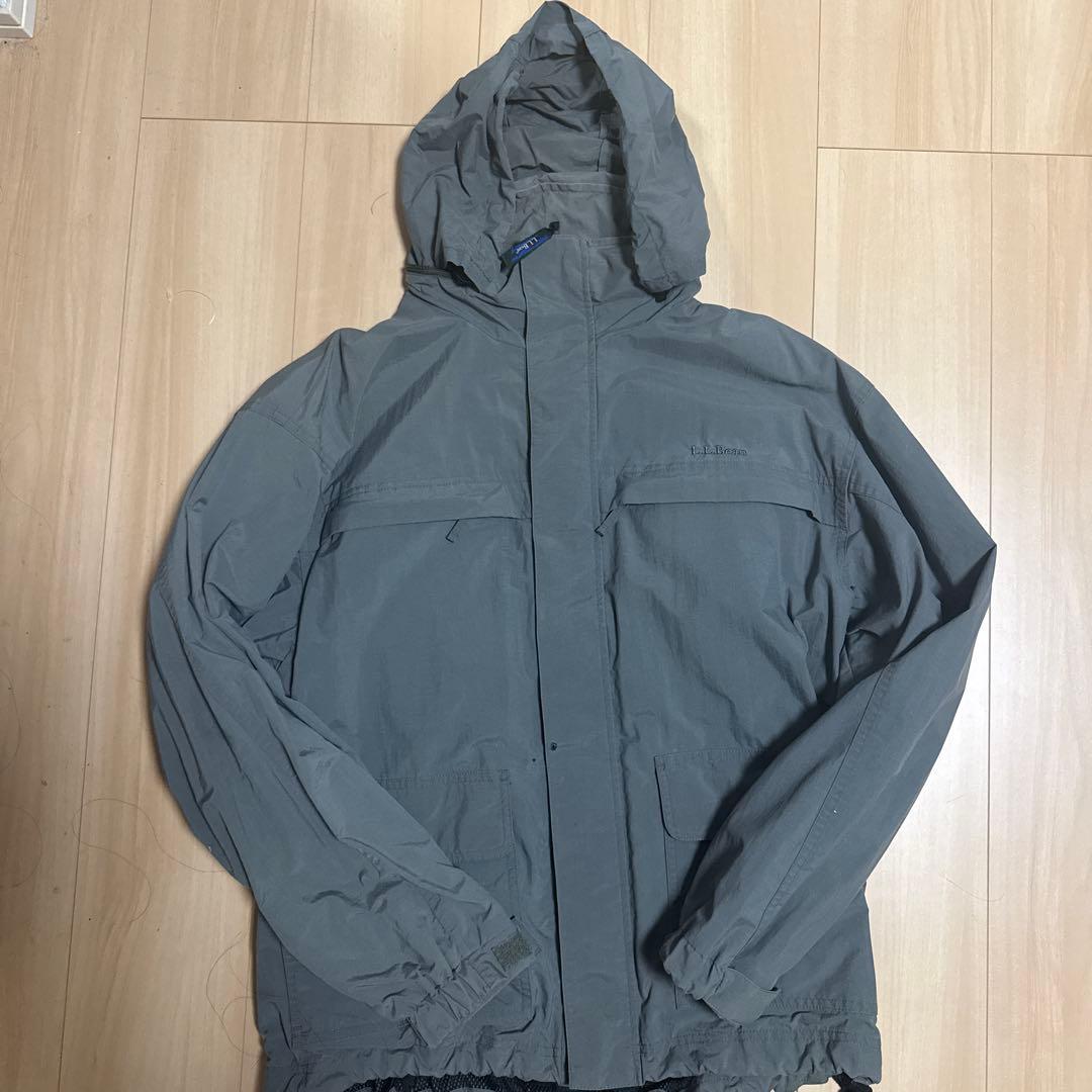 90s L.L.Bean エルエルビーン ナイロンジャケット　ドローコード付き
