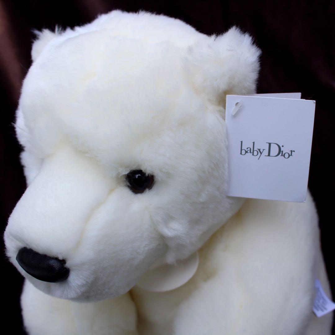 ♥Christian Dior ホワイトクマ ぬいぐるみ テディベア baby