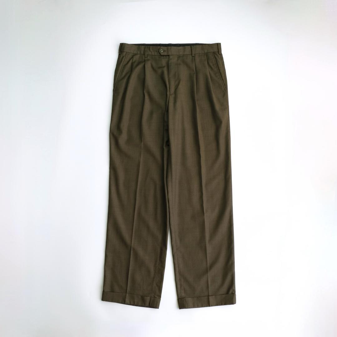 パンツ PERRY ELLIS Two tuck Wide Slacks 34/32