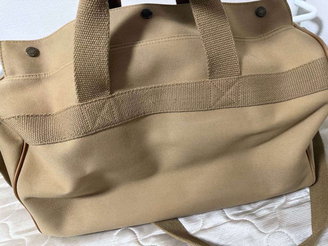POLO ラルフローレン ボストンバッグ サファリ レザー ベージュ ショルダー