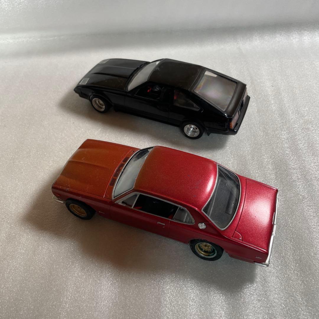 【完成品】旧車 プラモデル 4台セットケンメリ ハコスカ ジャパン セリカ