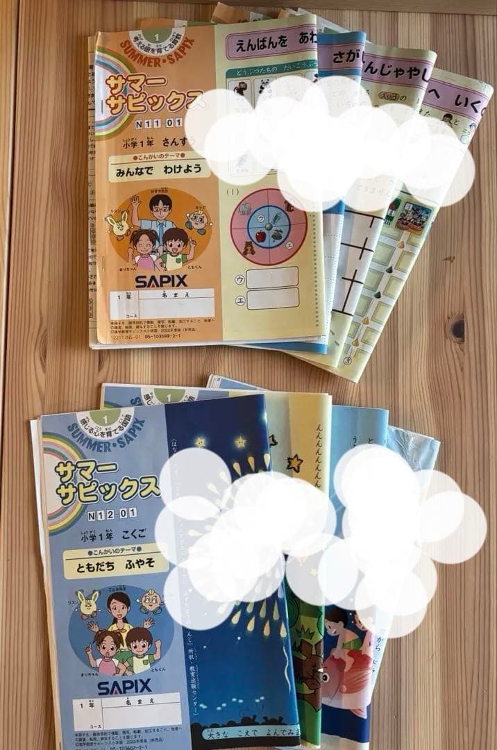 【希少】【記入消し済み】サピックス一年生　算数国語　デイリー　サマー　2022年