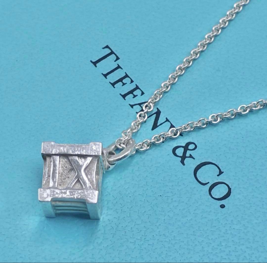 ティファニー　アトラスキューブ　ネックレス　シルバー　レディース　メンズ　美品