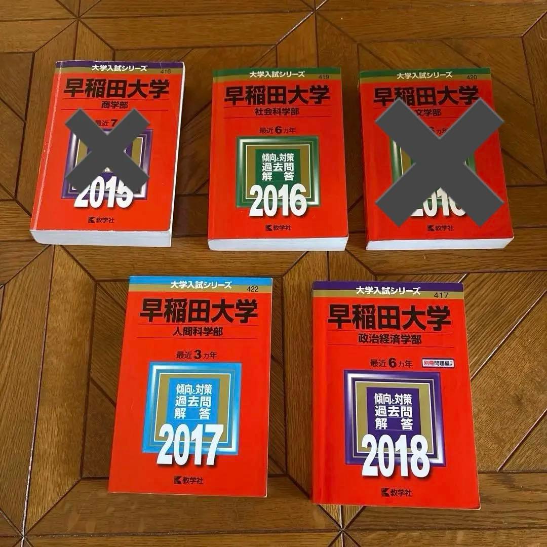 早稲田大学 学習参考書 2015-2018 4冊セット