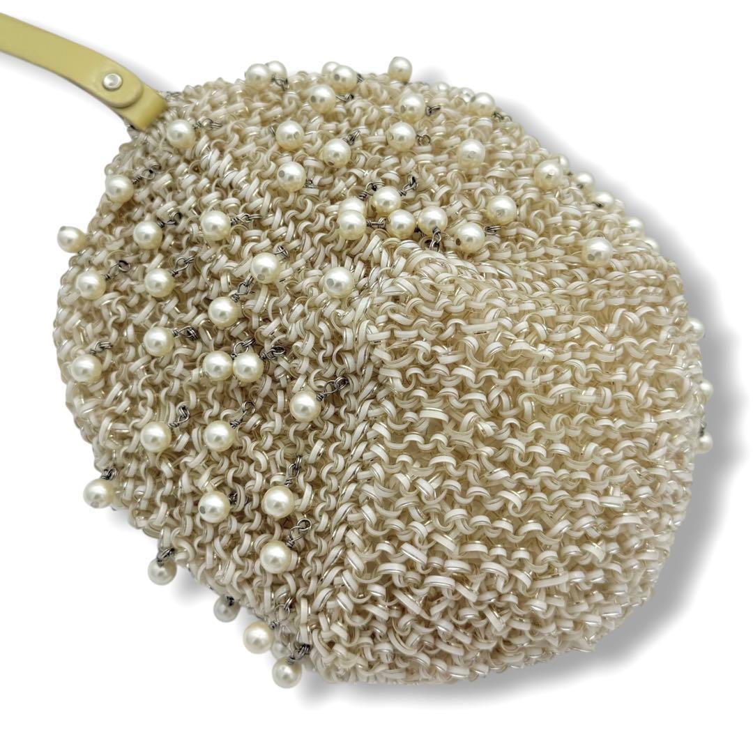 【レア品】アンテプリマ　パール　ワイヤーバッグ パーティーバッグ　ハンドバッグ