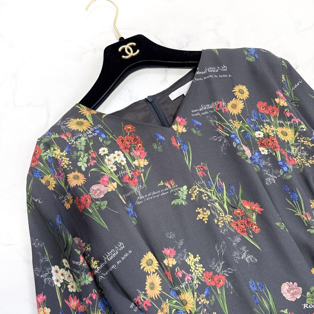 25SS 自由区 カタログ掲載 フラワーガーデンプリント ワンピース 38
