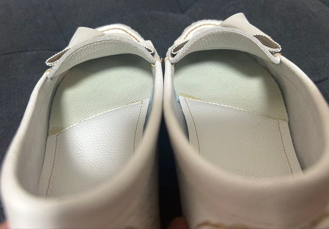 なおっち【美品】LANVIN en Bleu リボン付きモカシン 23cm