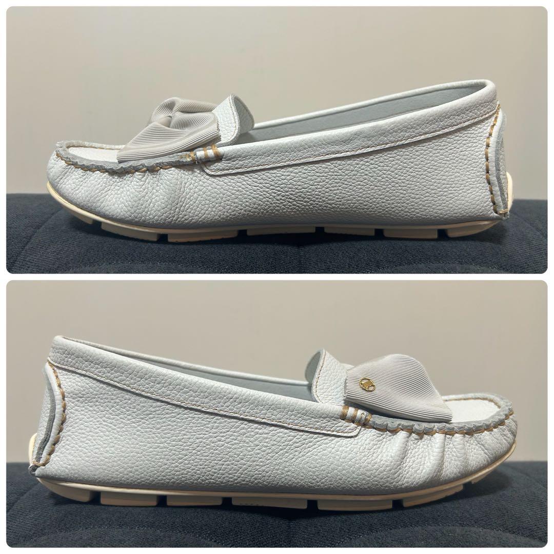 なおっち【美品】LANVIN en Bleu リボン付きモカシン 23cm