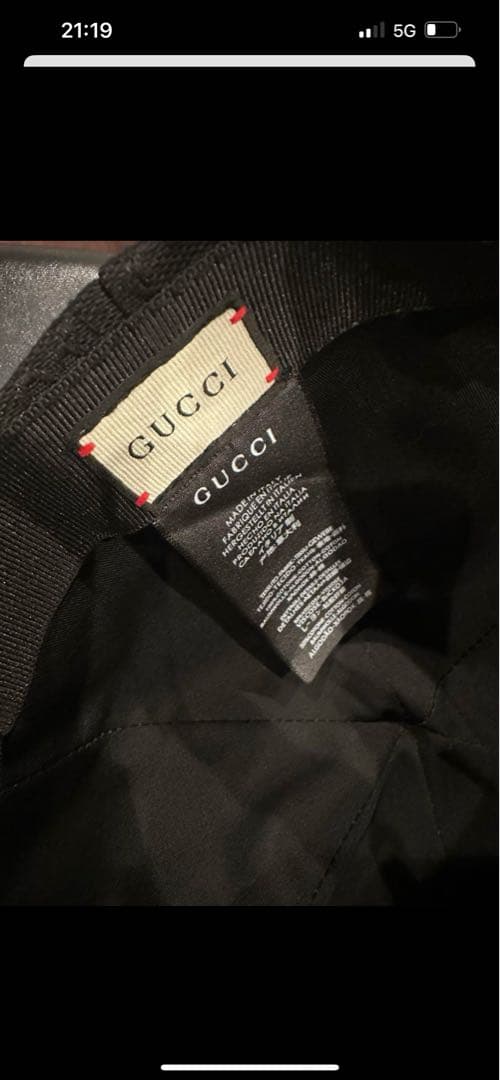 ノースフェイスGUCCI キャップ　ブラック　美品