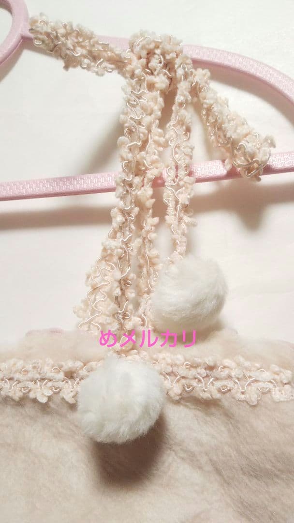 LIZ LISA キャミソール ポンポン付 ストラップ (ピンク)