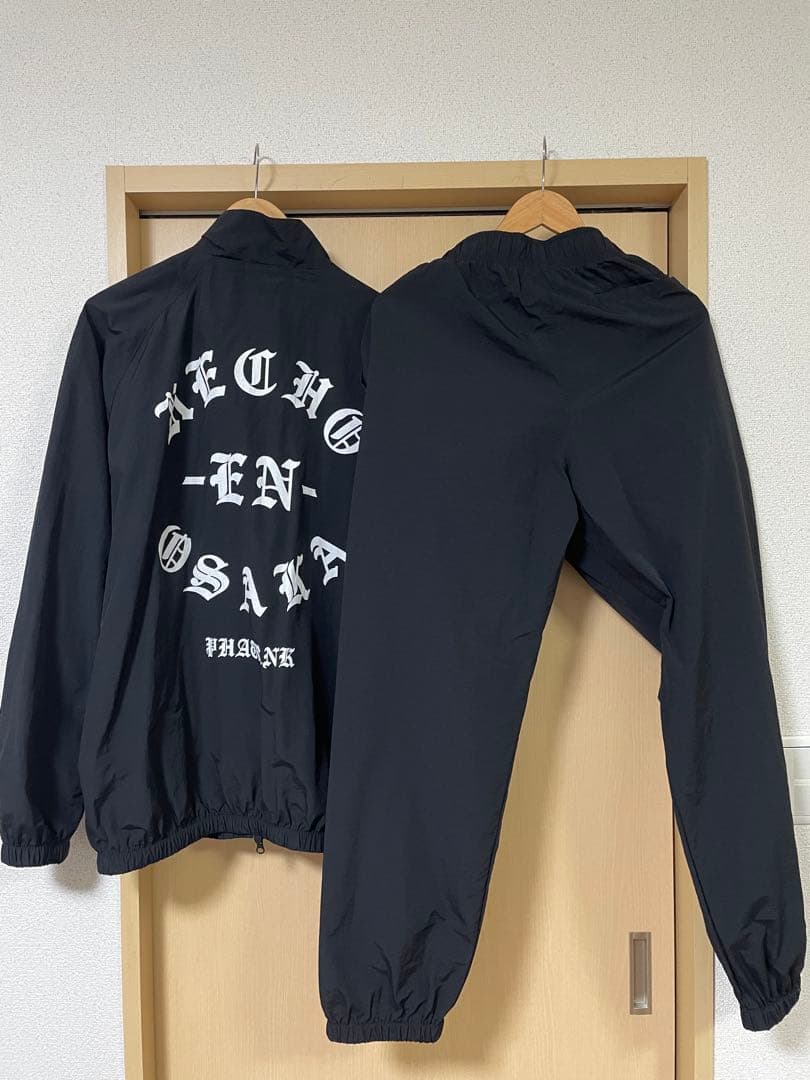 phatrnk 黒 ナイロンジャケット パンツセット
