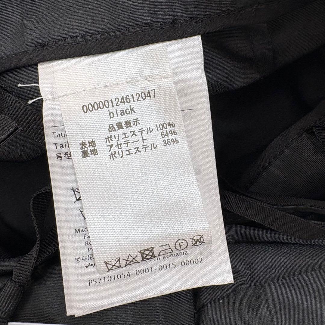 新品タグ✨レッドヴァレンティノ スカート ミニ リボン 光沢 M ギャザー 黒