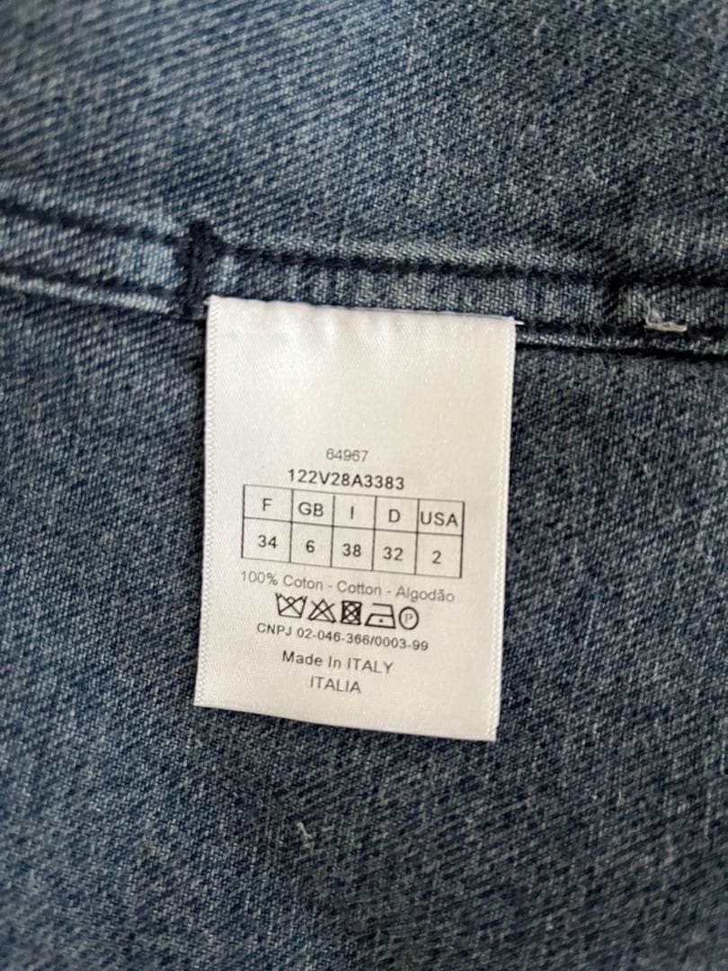 クリスチャンディオール　デニムジャケット　34