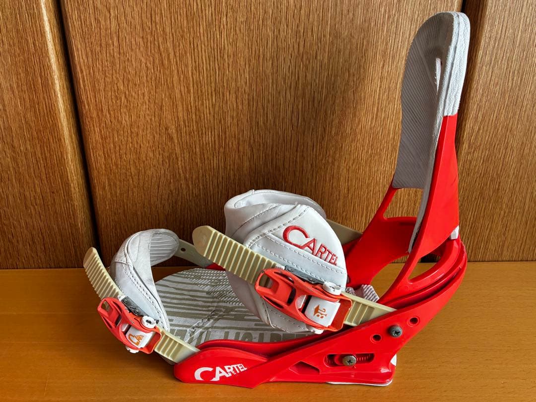 BURTONバインディング【CARTELカーテル（メンズMサイズ）】オレンジ×白