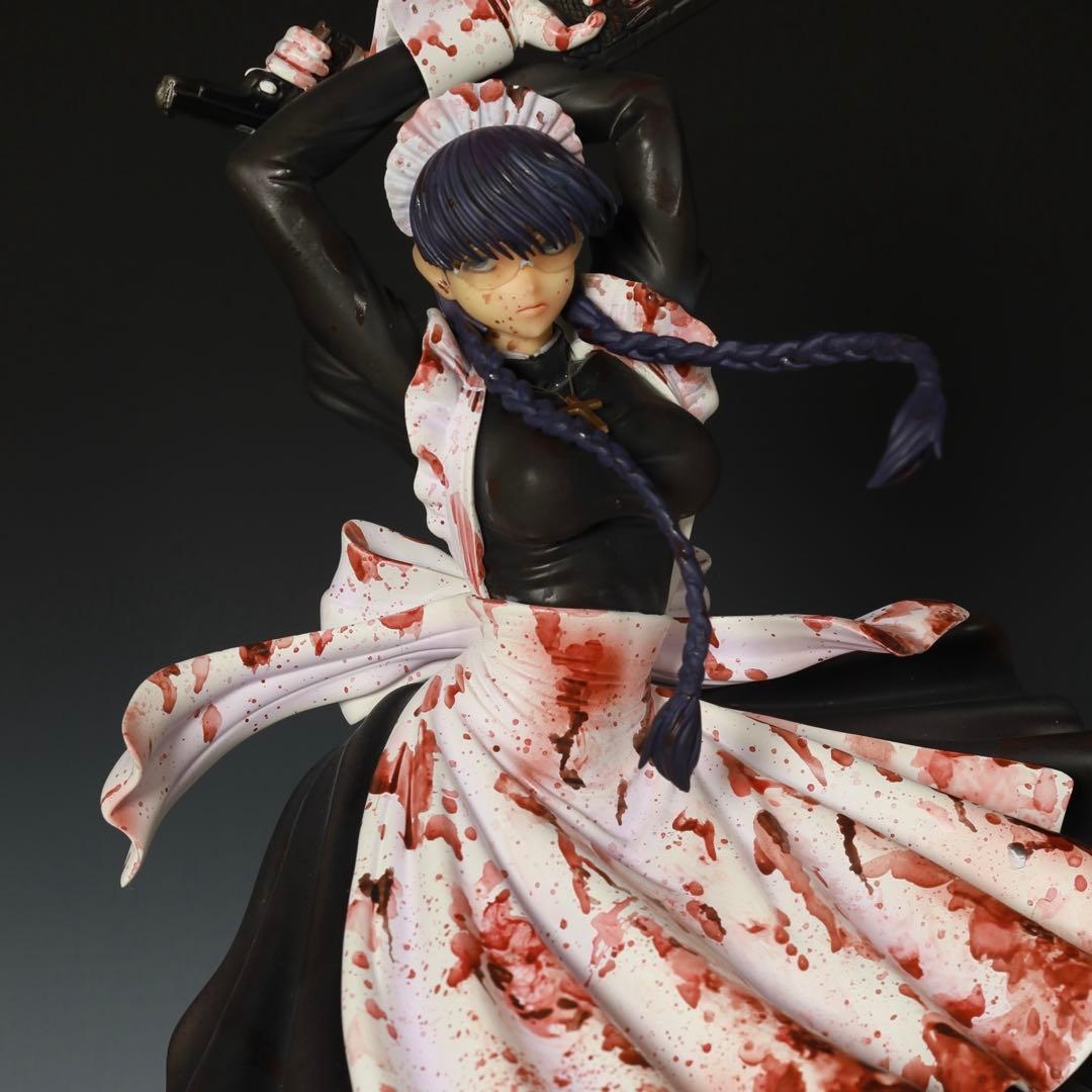 ロベルタ 血まみれリペイント ブラックラグーン ポリストーン製 フィギュア