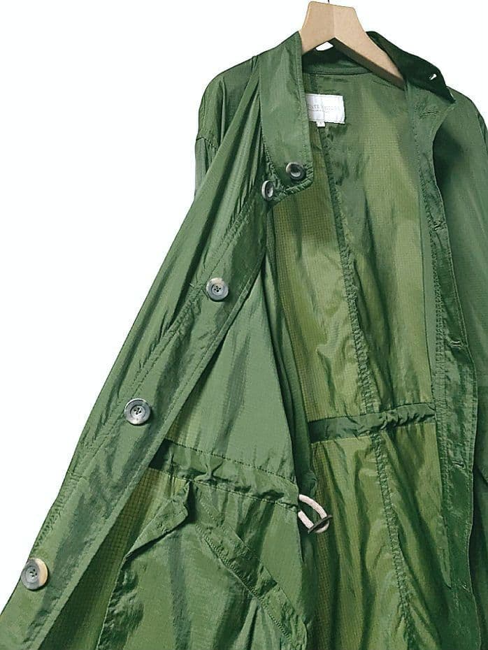 プライベートホワイト ハンドメイド フィッシュテール ナイロンコート XL相当