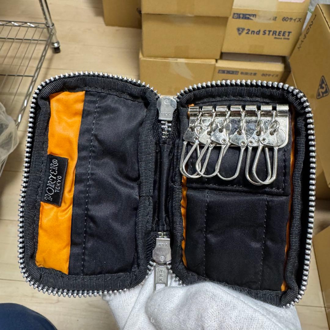 【美品】PORTER TANKER ポーター　タンカー　キーケース　ブラック　黒