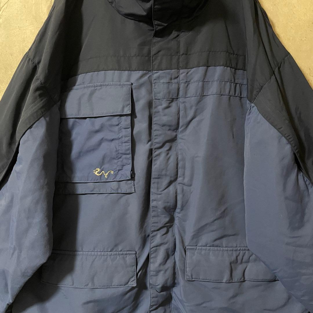 Burtonバートンスキーウェアスノーボードジャケット青ブルー紺ネイビー刺繍ロゴ