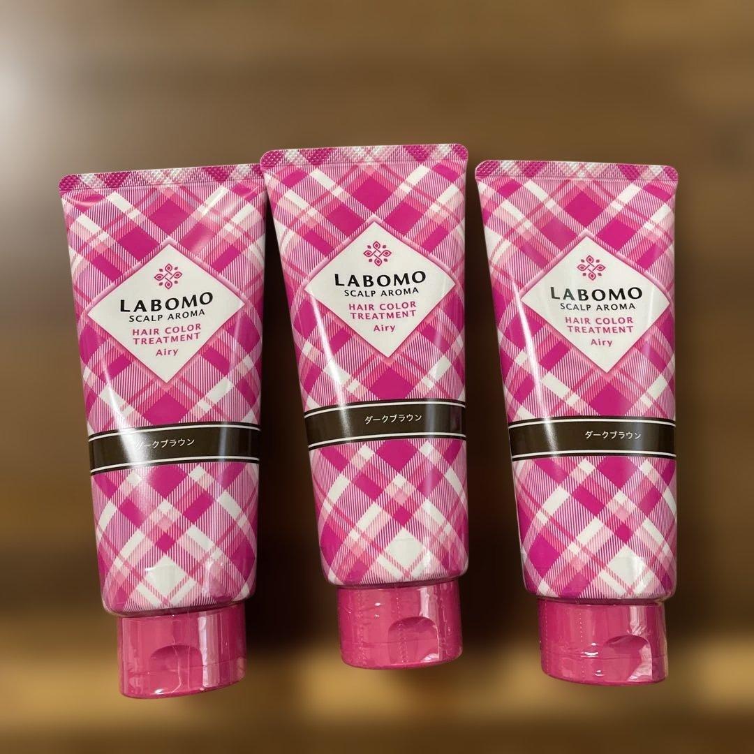 LABOMO スカルプアロマ ヘアカラートリートメント ダークブラウン 180g