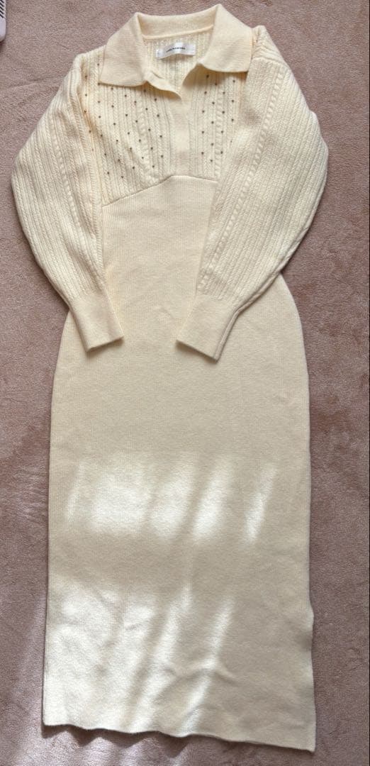 めぐさま専用★LAGUNAMOON ケーブルビジューIラインニットワンピース