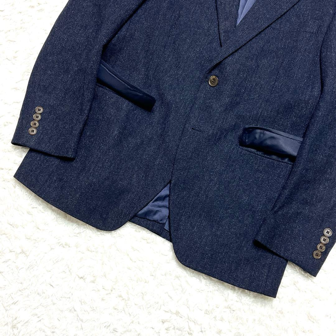 【美品】MOON社 英国生地 ラムズウール テーラードジャケットAB6 L相当