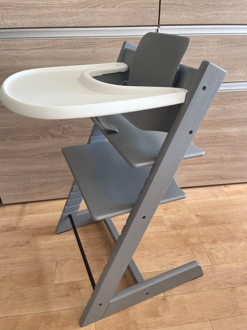 ストッケ　トリップトラップ　ベビーチェア　グレー