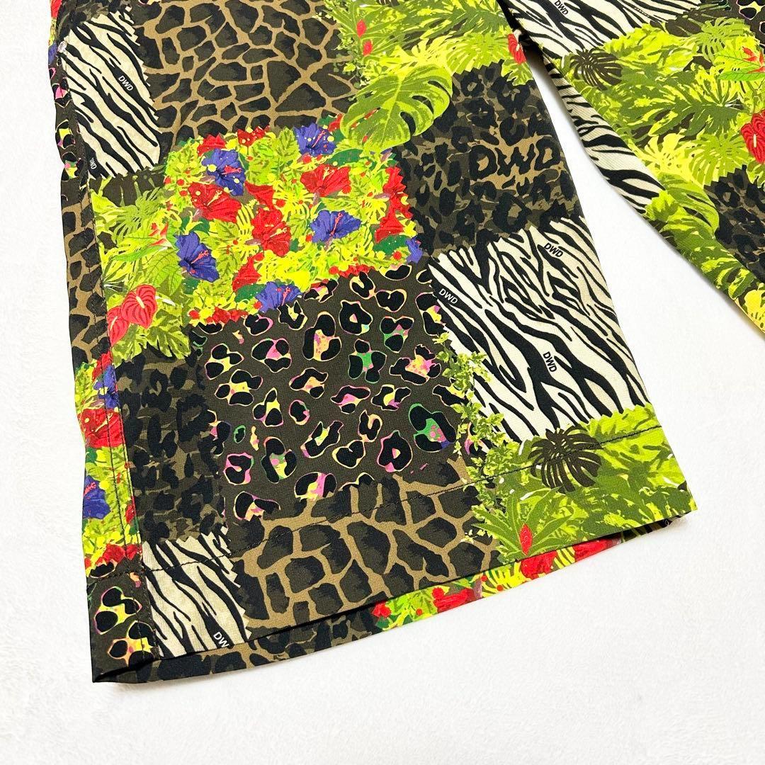 ダンスウィズドラゴン【2】激チャラ 総柄 ヒョウ柄 ゴルフウェア ショートパンツ