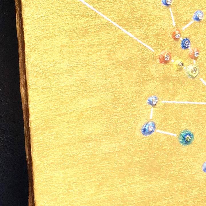 【ハッピーバースデイ タウラス】直筆　絵画　原画   スワロフスキー  送料無料