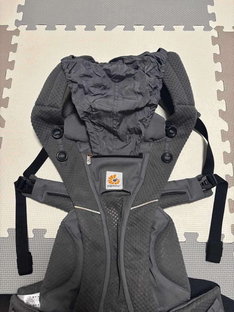 【美品】エルゴ オムニブリーズ 抱っこ紐・おんぶ紐 グレー