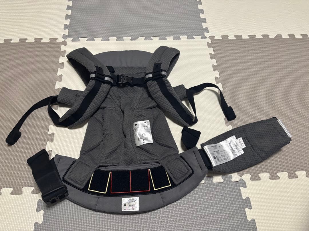 【美品】エルゴ オムニブリーズ 抱っこ紐・おんぶ紐 グレー