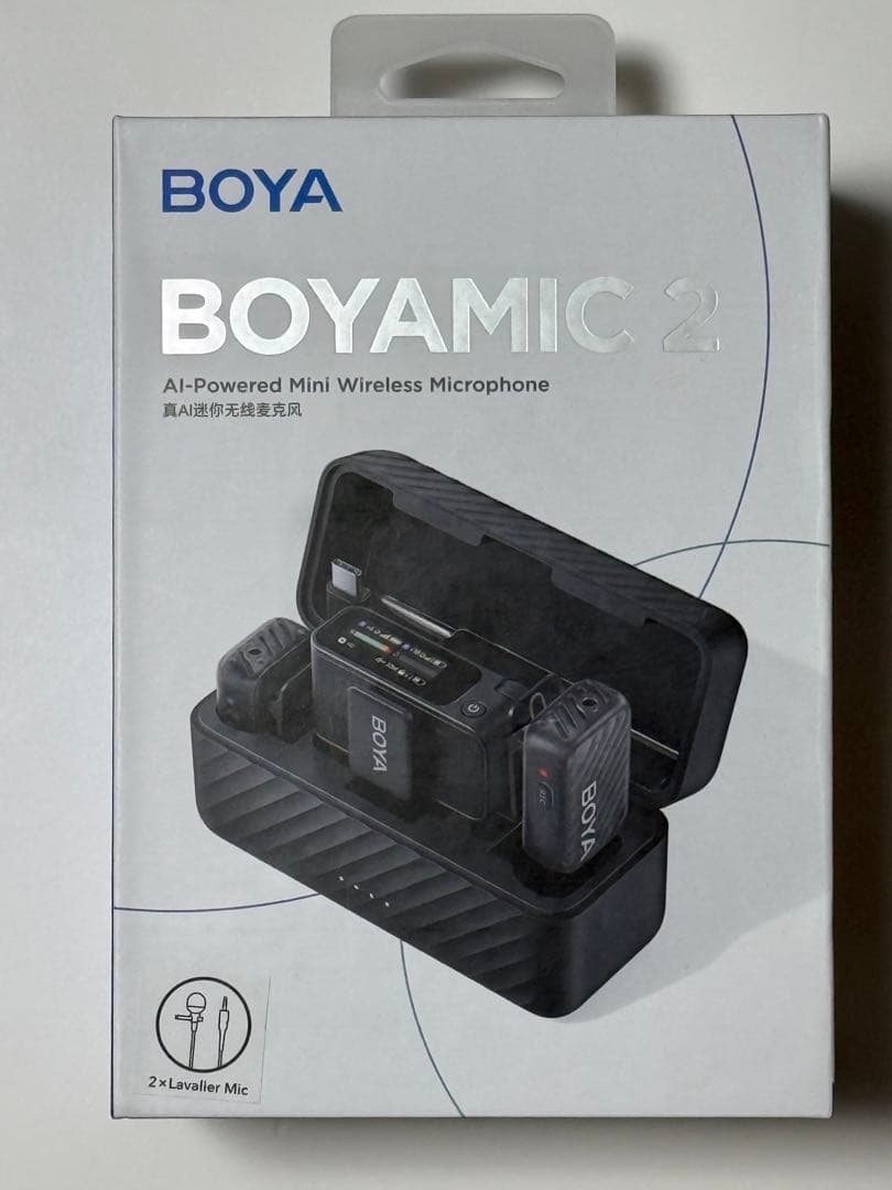 BOYAMIC 2 32bit floatワイヤレスマイク、ラベリアマイクセット