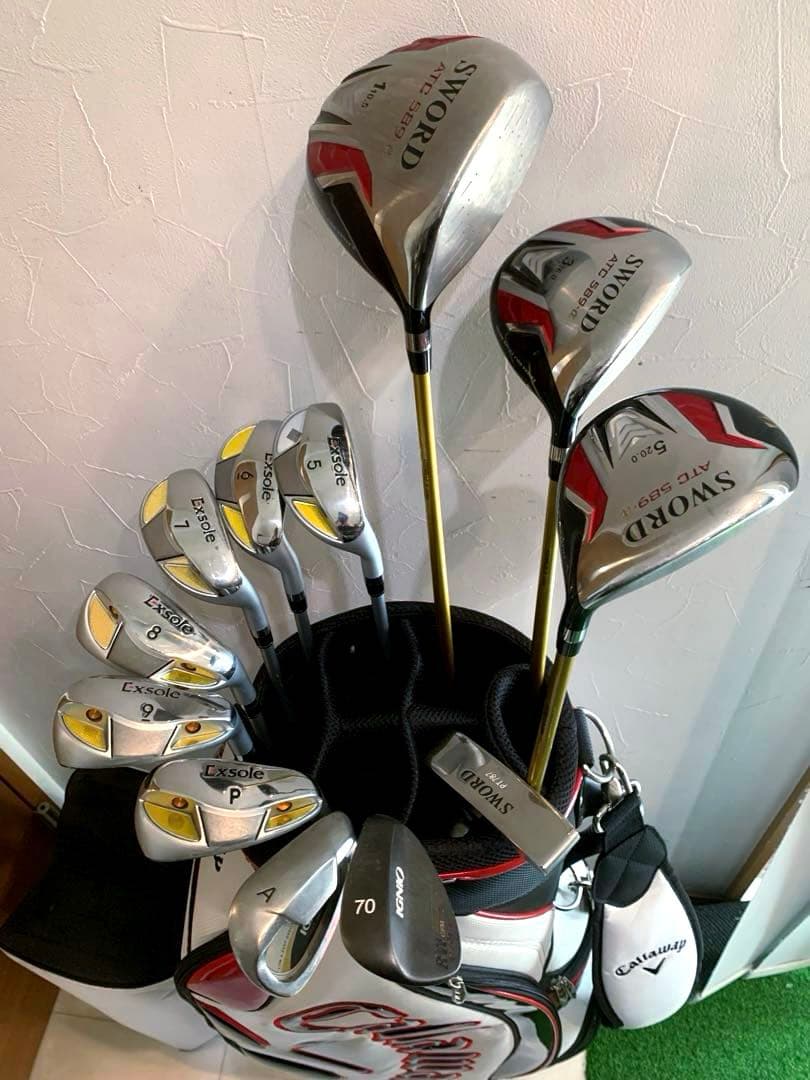 豪華　良品　激飛び　ゴルフクラブフルセット　スウォード　エクソール　キャロウェイ