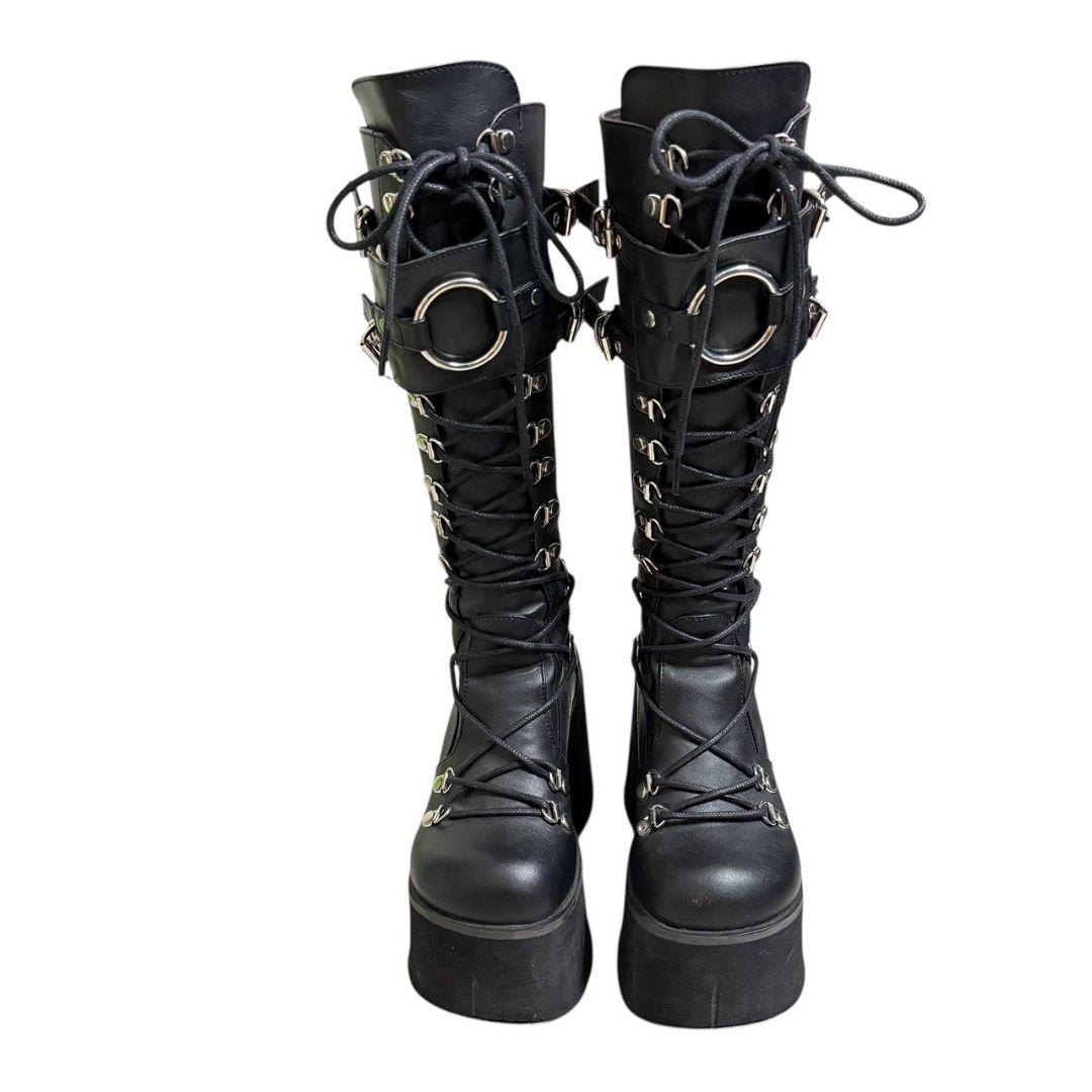 【DEMONIA】KERA-200 / 厚底ロングブーツ　US6 23〜23.5